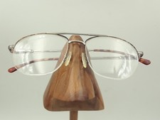 Vintage Firenza 64 Tortoise Silver Pilot Half-Rimmed Sunglasses FRAMES ONLY