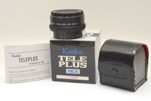 Kenko 2X Teleplus MC4 Duplicatore di focale 4 Lenti per Canon FD Scatolato - Afbeelding 1 van 1