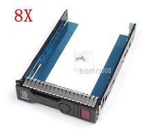 LOT OF 8 HP 651314-001 HP Tray Caddy 3.5" G8 / G9 for DL360 DL380 ML350