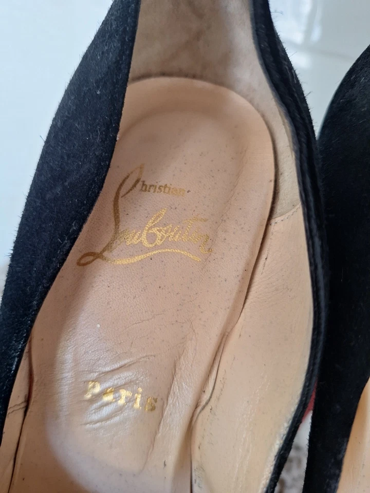 Christian Louboutin черный заглянуть носок каблуки размер 40 - Изображение 4 из 4