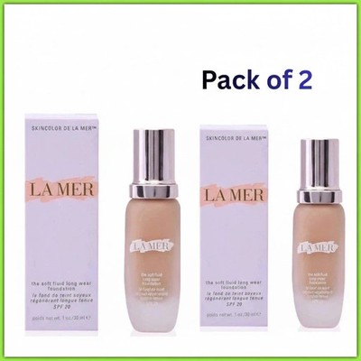 LA MER The Soft Fluid Long Wear Foundation - SPF20, 1oz 2 pack