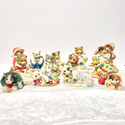 #ad Vintage Enesco Calico Kittens Priscilla Hillman Figurines You Choose $5.95