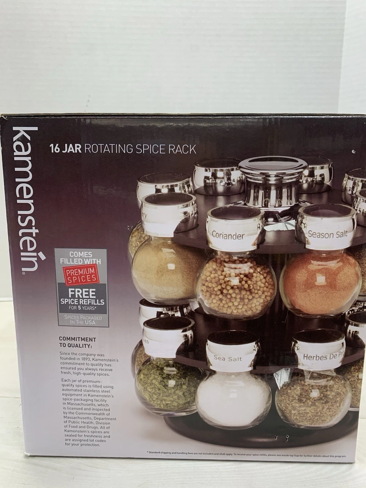 NIOB 16 Jar Rotating Spice Rack