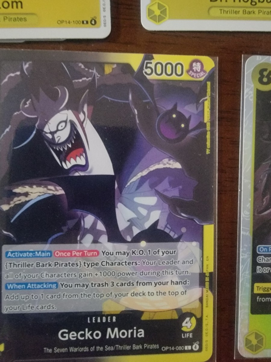 One Piece TCG Black/Yellow Gecko Moria Complete Deck Ready to Play Thriller  Bark
