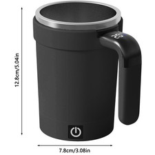 Portable Automatic Self Stirring Mug Coffee Cup Rechargeable Stainless Steel UK