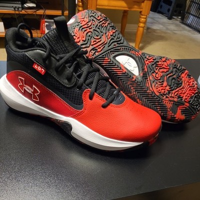 Under Armour UA Lockdown 7 Men's Size 12 Basketball Shoes Red/Black 3028512-600