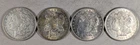 LOT OF 4 1921 P MORGAN SILVER DOLLARS #88