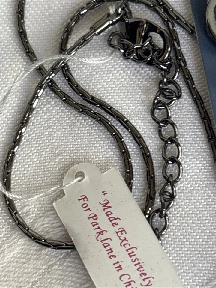 Park Lane Mystic Heart Necklace Rainbow Crystal Hematite Tone & Claire’s Earring - Image 4 of 4