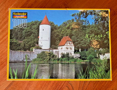 New Vintage Kodacolor 1000pc Puzzle Dinkelsbuhl Bavaria, Germany 2000 Rose Art
