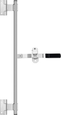 Hinge Bar Lock Sealed Trailer Door Latch (55-inch, Silver)
