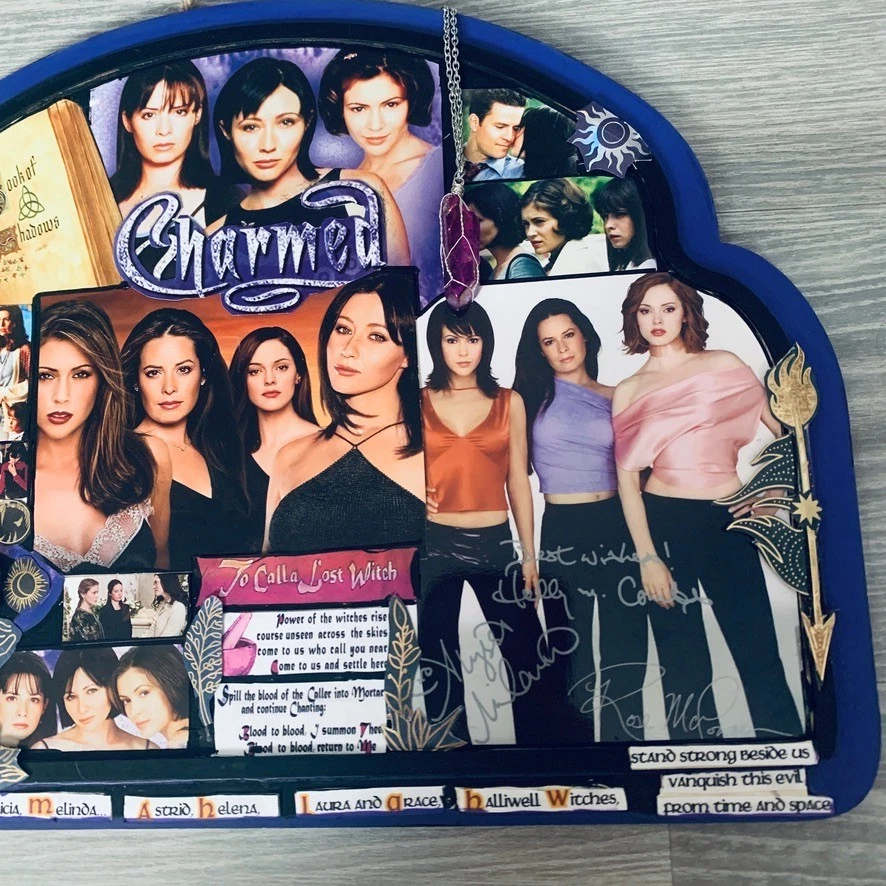 Charmed Sign Book Of Shadows Spells Autographs Scrying Quartz Shannon - Image 3 of 3