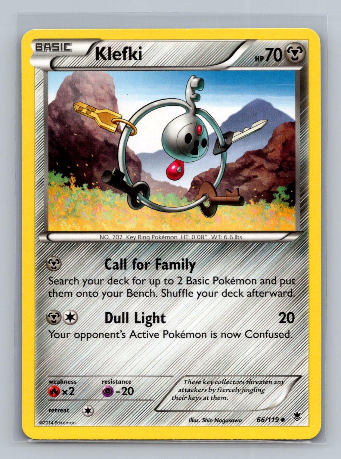 Klefki 66/119 Uncommon Phantom Forces Pokemon Near Mint