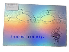 Silicone LED Light Therapy Mask for Face, Skin Care, Multicolor,