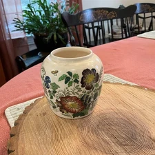 Mason's Rosemary Shelton 4" Ginger Jar Floral Hand Painted England