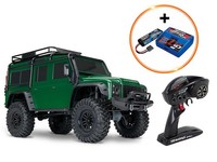 Traxxas TRX‑4 LR Defender 4X4 GrüN RTR Crawler Inkl. 2992GX Power Pack (Lipo + E