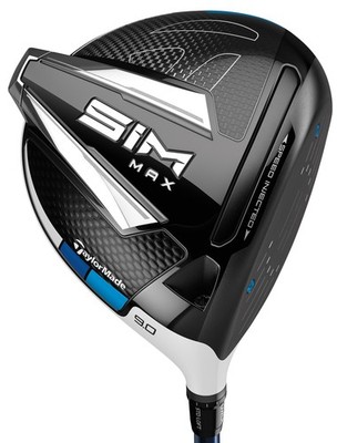TaylorMade SIM MAX 9* Driver Stiff Graphite Fujikura Ventus Blue 6 Very Good