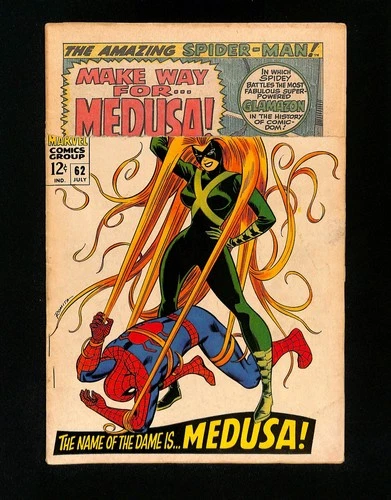 Amazing Spider-Man #62 P 0.5 Medusa Appearance!! Romita Cover! Marvel 1968