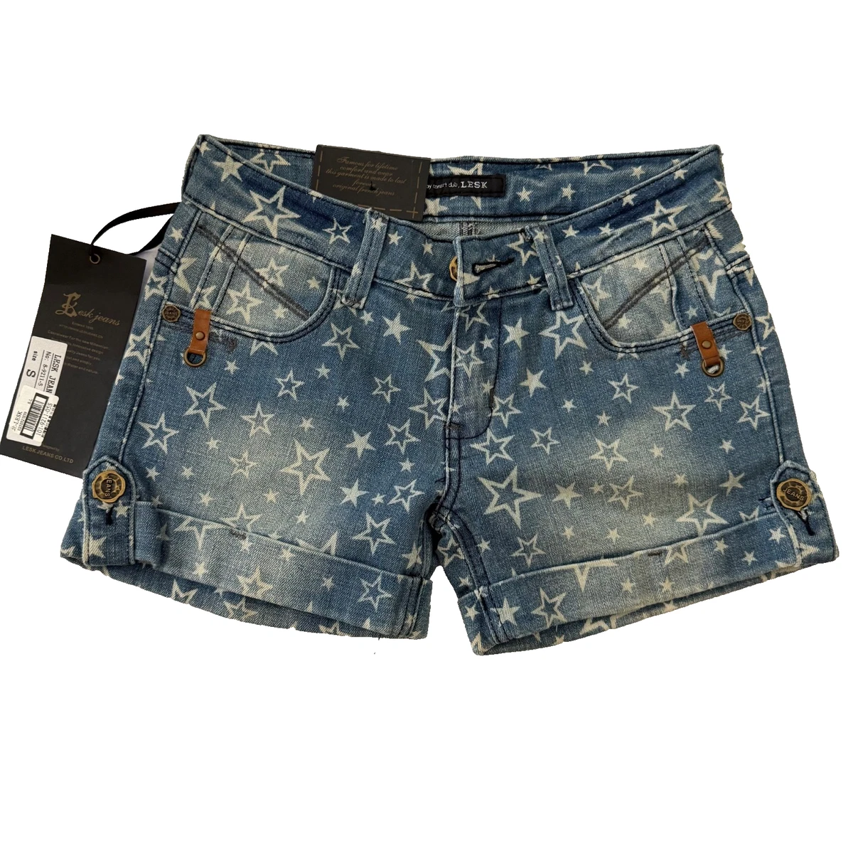 Denim Regular Size S Low (6.5-8.5 in) Rise Shorts for Women for