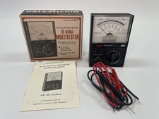 Vintage Radio Shack Micronta 22-201U 18-Range Analog Multitester Box Manual Lead