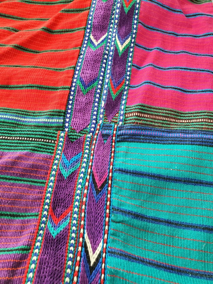 Chaqueta De Colección Regional Guatemala Tejida a Mano Colorida Suroeste Boho Talla Grande Foto 2 de 4