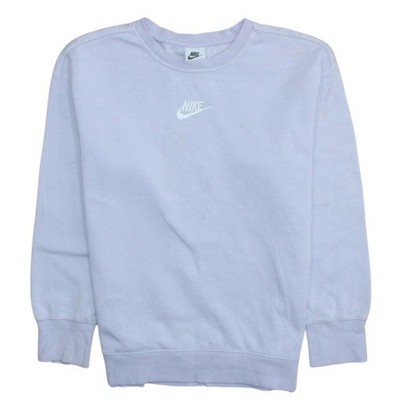 Nike Fleecepullover Sweatshirt Mädchen lila L 146-156 cm Rundhalsausschnitt