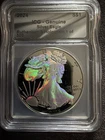 2024 ICG Brilliant $1 U.S. Silver Eagle Black Ruthenium Hologram Coin