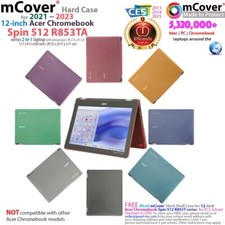 NEW mCover  Hard Shell Case for 2023 12" Acer Chromebook Spin 512 R853T series