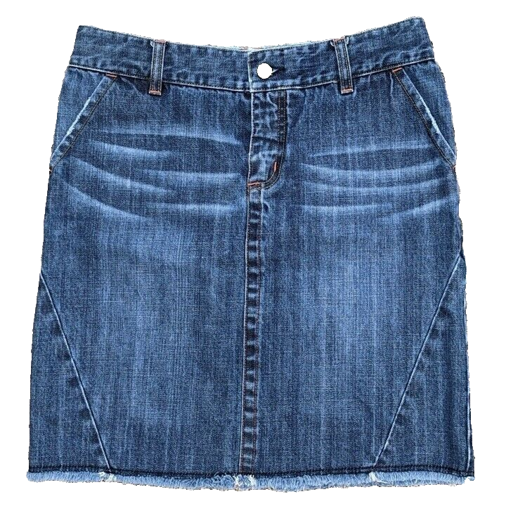 Roxy Blue Denim Skirt Juniors Size 5 Original Surf Brand Aged With
