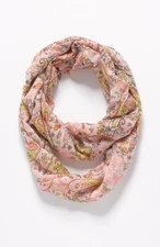 J.Jill ~ NEW Gorgeous Paisley and Floral Infinity Scarf ~ NWT (1E12)