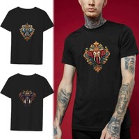 Printed Ladies Top Short Sleeve Crew NECK T-Shirt Top Plus Size Tops Shirts