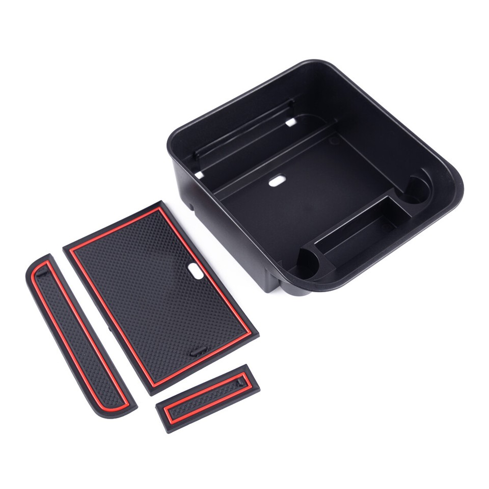 Bracciolo Auto Per Skoda Fabia 3 2015-2020 | Doppio Strato | 7 USB | Portabicchieri | Pelle PU - Foto 4