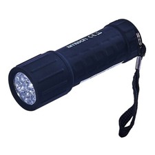 Pocket Flashlight Bright Torch Mini Handheld 9 LED Powerful Tactical + Batteries