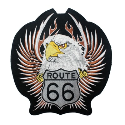 Toppa Route 66, da stirare, stemma per motociclisti, regalo