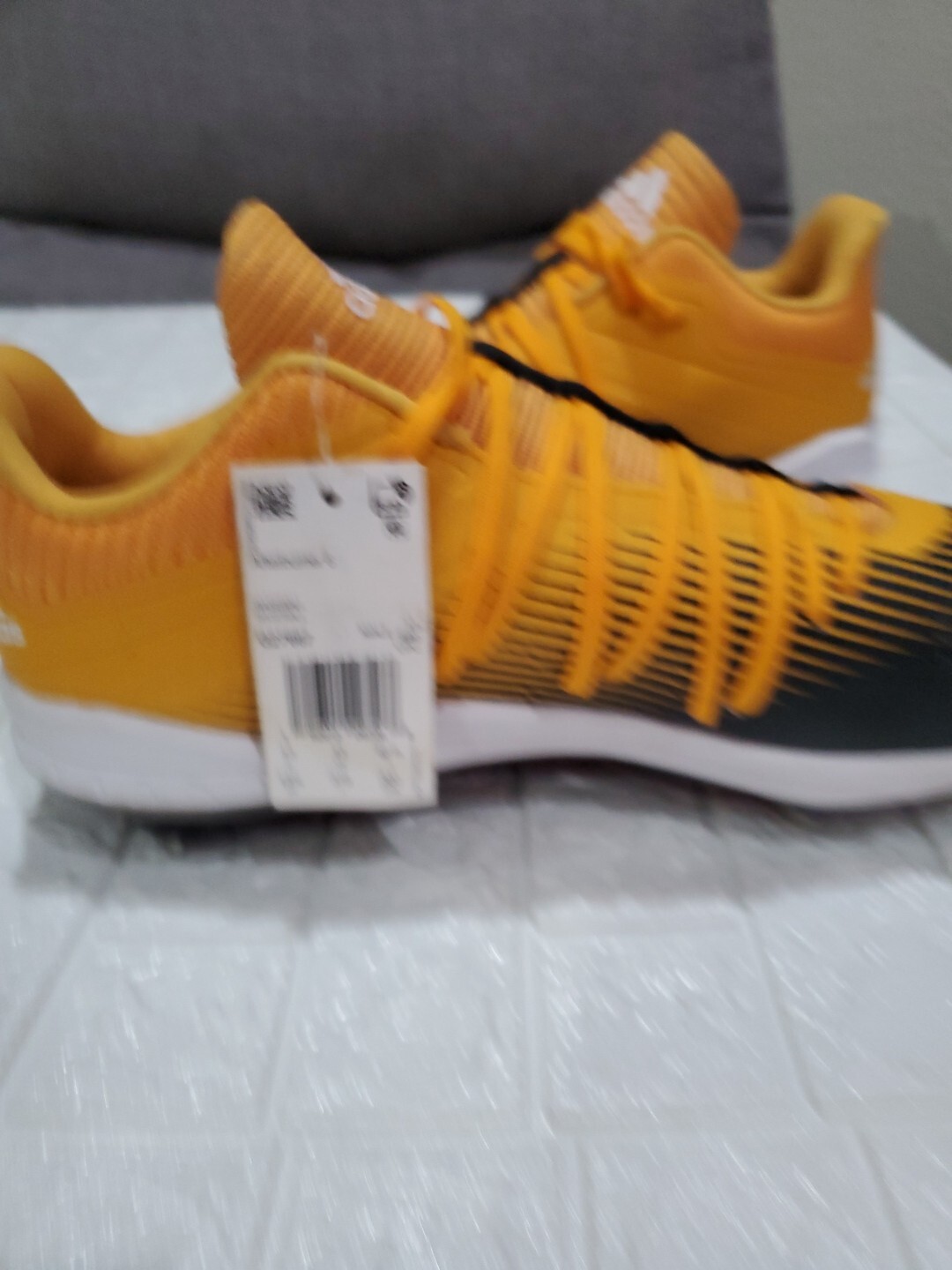 NWT ADIDAS Afterburner 6 Metal Spike Baseball Cleats SIZE 13.5 Yellow thumbnail 5