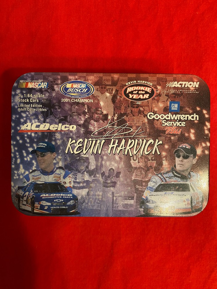 Action NASCAR Kevin Harvick 2 Car Tin ACDelco Goodwrench 1:64