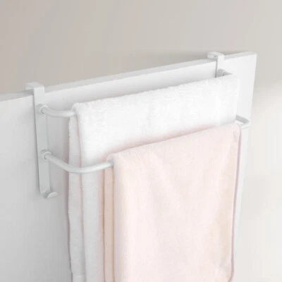 EMKE Double Towel Rail Racks Holder Over Cabinet Door Hanging Radiator Bathroom