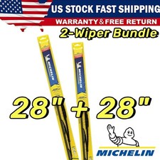 2-wipers 28 28 For Michelin Windshield Beam Wiper Blades - 25-280 25-281