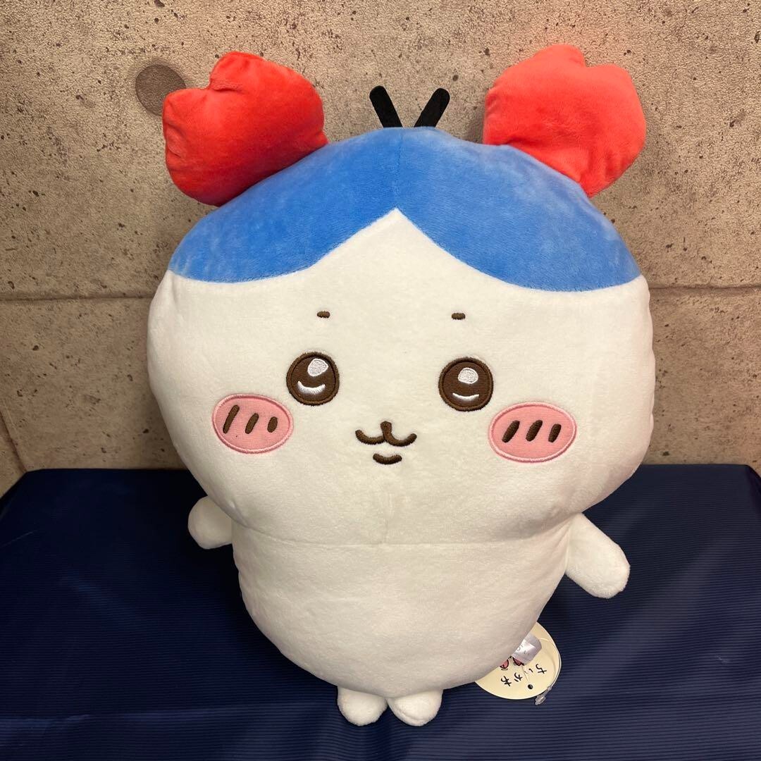 Chiikawa Hachiware Big Plush Toy Doll 40cm Crab Kani Headband