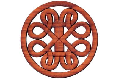 Folkcraft® Rosette Curvy Road Padauk 2 316 Diameter Ebay 