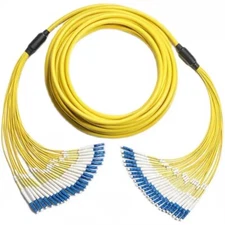 10-50M Fiber Optic Jumper 24 Fiber LC To LC Fan-Out Single-mode Cable Assemblies