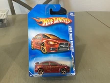 HOT WHEELS 2008 LANCER EVOLUTION 127 RED FTE FASTER THAN EVER