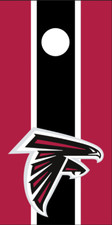 Cornhole Board Wraps Decals Vinyl Stickers Set of 2 - Atlanta Falcons