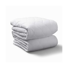 Sunbeam Heated Mattress Pad  Water-Resistant, 10 Heat Settings , White , Twi...