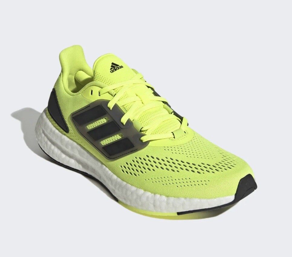 Adidas Pure Boost 22 Shoes Ultra Solar Yellow Fast Ship Mens