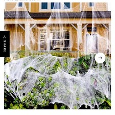 Zpisf spider web over 1400 sq ft indoor outdoor use party Halloween decorations