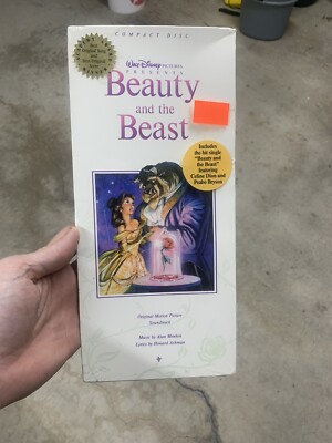 Walt Disney Beauty and the Beast CD  Soundtrack 1991 SEALED Longbox Rare GRAIL