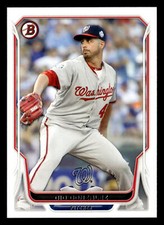 Gio Gonzalez 2014 Bowman #141 Washington Nationals BASEBALL CARD