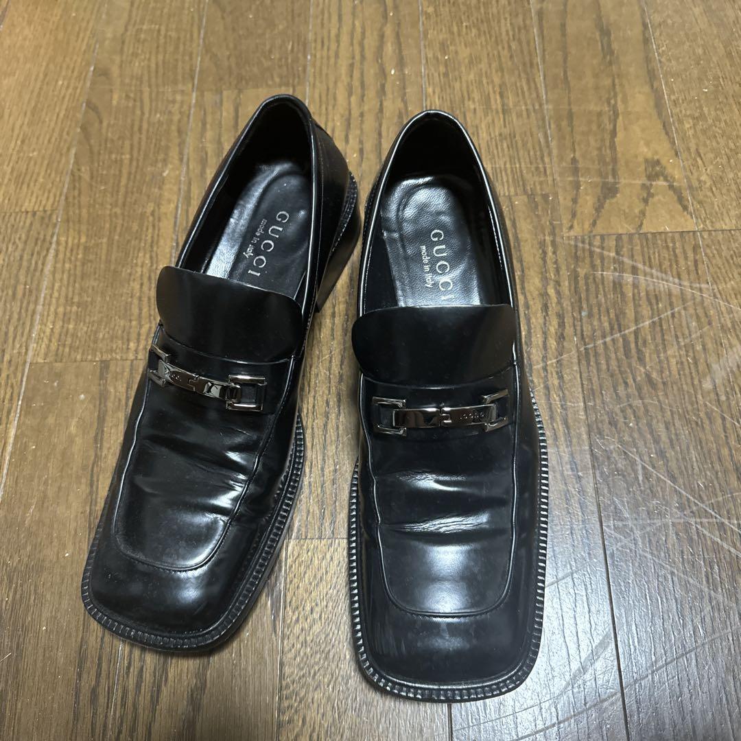 Gucci Loafers Shoes  WomenLeather Black Size 37.5 US About7.5 For  thumbnail 19