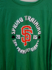 CLASSIC SAN FRANCISCO GIANT 2015 SPRING TRAINING GREEN T-SHIRT SZ X-LRG COTTON