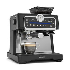 Máquina de café espresso Klarstein GrandPresso Touch molinillo de precisión soporte de tamiz crema